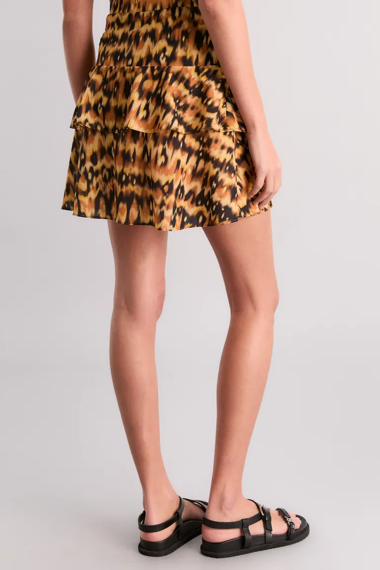 Falda estampada de corte mini con ajuste elástico en la cintura de Kosiuko en Faldas para argentina