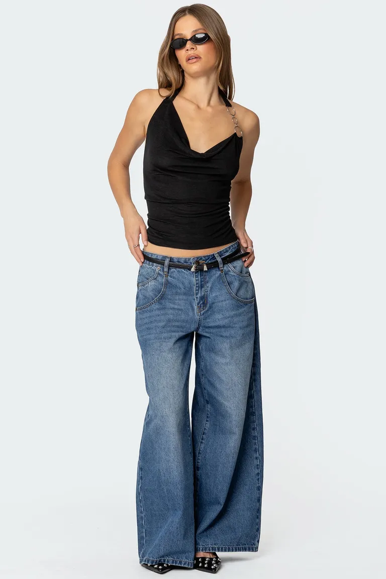 Jeans tiro bajo jayden de Edikted en Pantalones para argentina