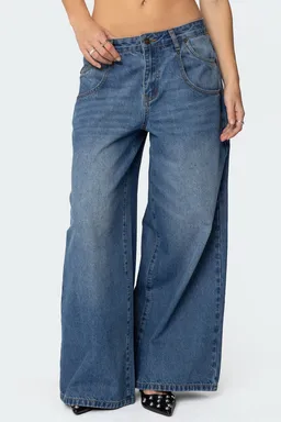 Jeans tiro bajo jayden de Edikted en Pantalones para argentina