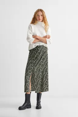 Falda larga estampada abertura de Mango Teen en Faldas para argentina
