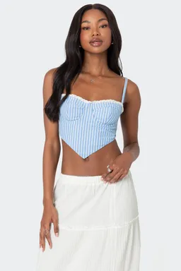 Corset triángulo fruncido de Edikted en Tops para argentina