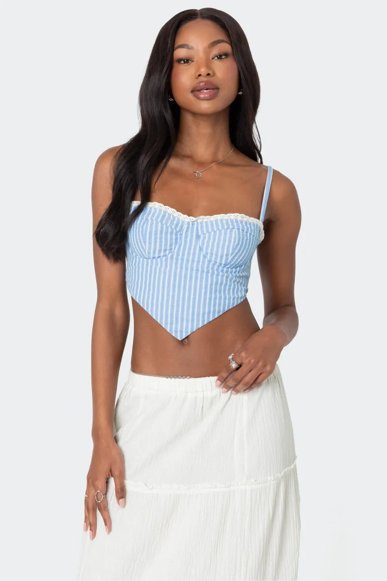 Corset triángulo fruncido de Edikted en Tops para argentina