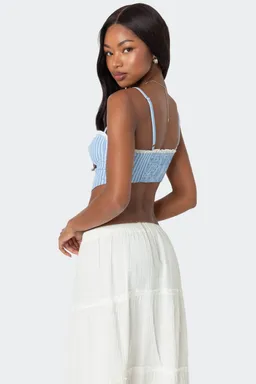 Corset triángulo fruncido de Edikted en Tops para argentina