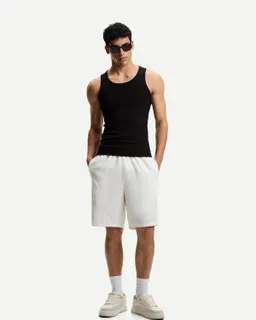 Bermuda jogger suelta con lino de Bershka en Bermudas y Shorts para argentina