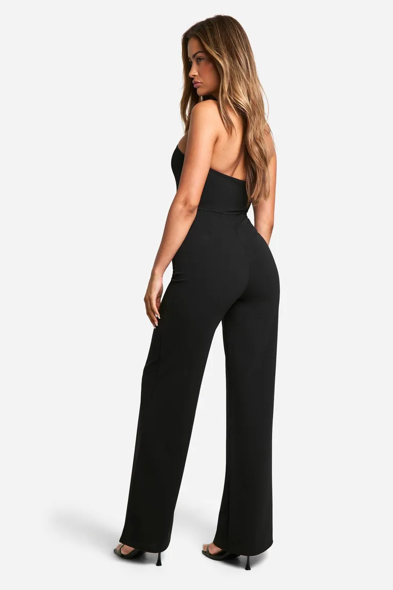 Mono con corset y palazzo de Boohoo en Monos para argentina