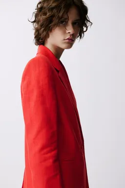 Blazer lino doble botonadura de Mango en Blazers para argentina