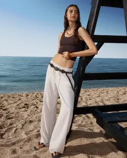 Pantalón rústico rayas de Bershka en Pantalones para argentina