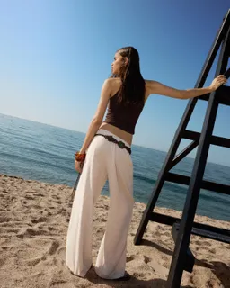 Pantalón rústico rayas de Bershka en Pantalones para argentina