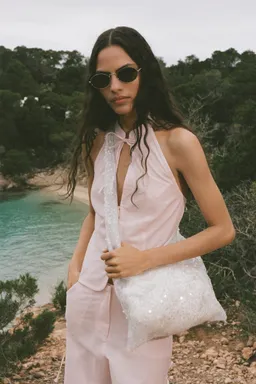 Bolso hombro lentejuelas de Mango en Bolsos y Carteras para argentina