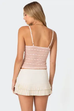 Musculosa encaje texturizado de Edikted en Tops para argentina