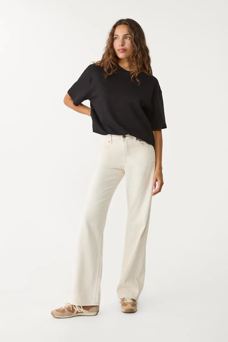 Jeans straight wide de Stradivarius en Pantalones para argentina