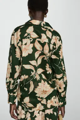Camisa flores algodón de Mango en Camisas para argentina