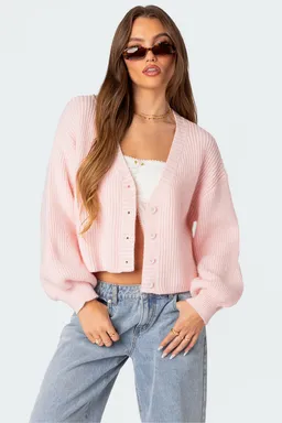 Cárdigan sabrina corto punto grueso de Edikted en Buzos y Sweaters para argentina