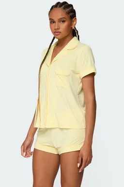 Camisa abotonada tezlie de Edikted en Pijamas y Sleepwear para argentina