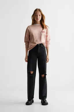 Jean wideleg roto decorativo de Mango Teen en Pantalones para argentina
