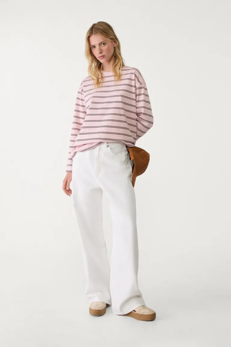 Jeans baggy pierna ancha de Stradivarius en Pantalones para argentina