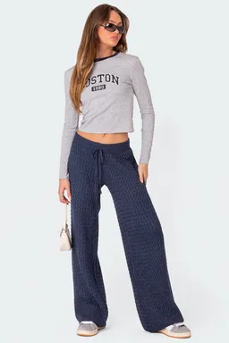 Pantalón trenzado relaxed portia de Edikted en Pantalones para argentina