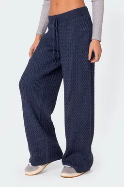 Pantalón trenzado relaxed portia de Edikted en Pantalones para argentina