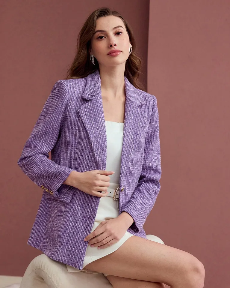 Blazer tweed mezcla viscosa de Motf en Blazers para argentina