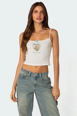 Musculosa punto corazónes divinos de Edikted en Tops para argentina