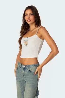 Musculosa punto corazónes divinos de Edikted en Tops para argentina