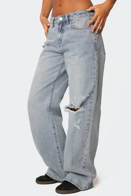 Jeans adam ancho rotos de Edikted en Pantalones para argentina