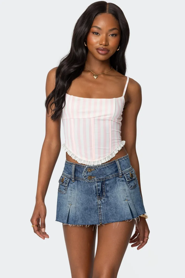 Corset marlen rayado de Edikted en Tops para argentina
