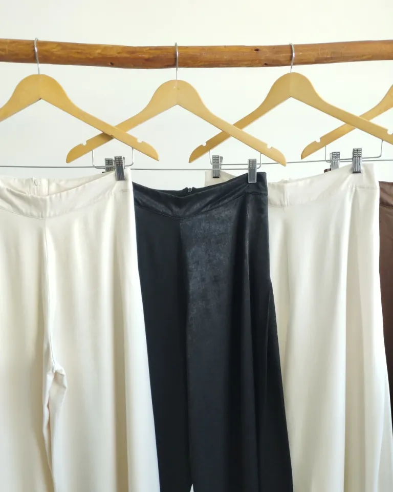 Pantalón clásico y cómodo para mujer, corte recto y cintura elástica de Lemmon en Pantalones para argentina