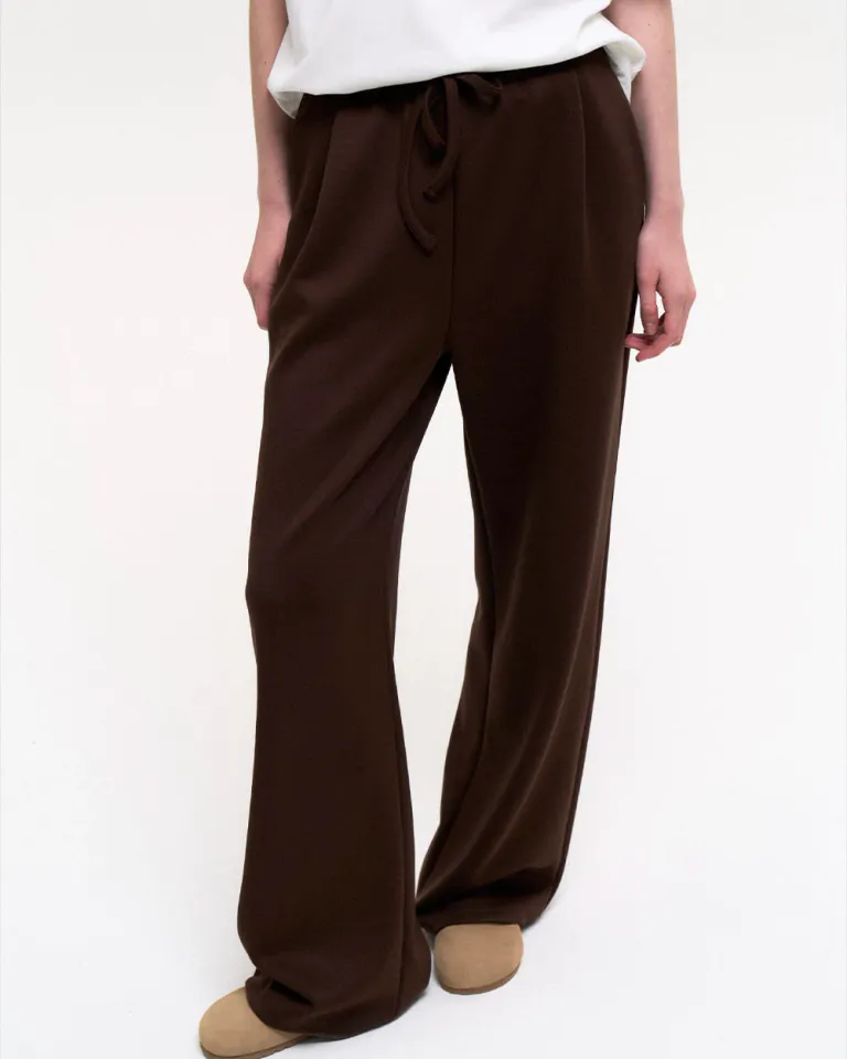 Pantalón ancho con lazo decorativo y cintura elástica de Sky en Pantalones para argentina