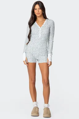 Enterito waffle estampado meadow de Edikted en Monos para argentina