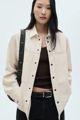 Sobrecamisa vaquera con bolsillos de Mango en Camisas para argentina