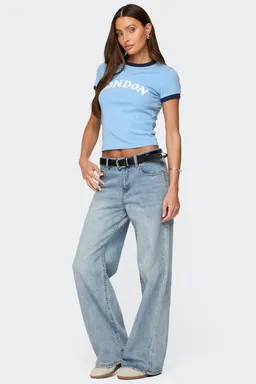 Remera london con contraste de Edikted en Remeras para argentina