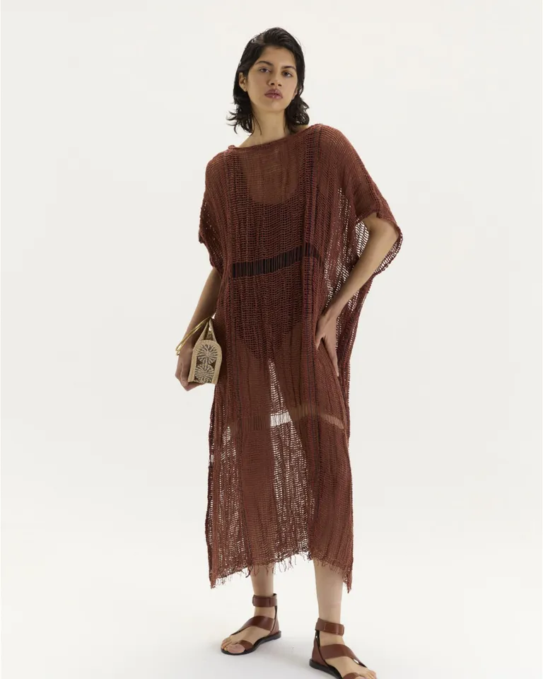 Vestido galapago largo de estilo relajado y diseño exclusivo de Blue Sheep en Vestidos para argentina