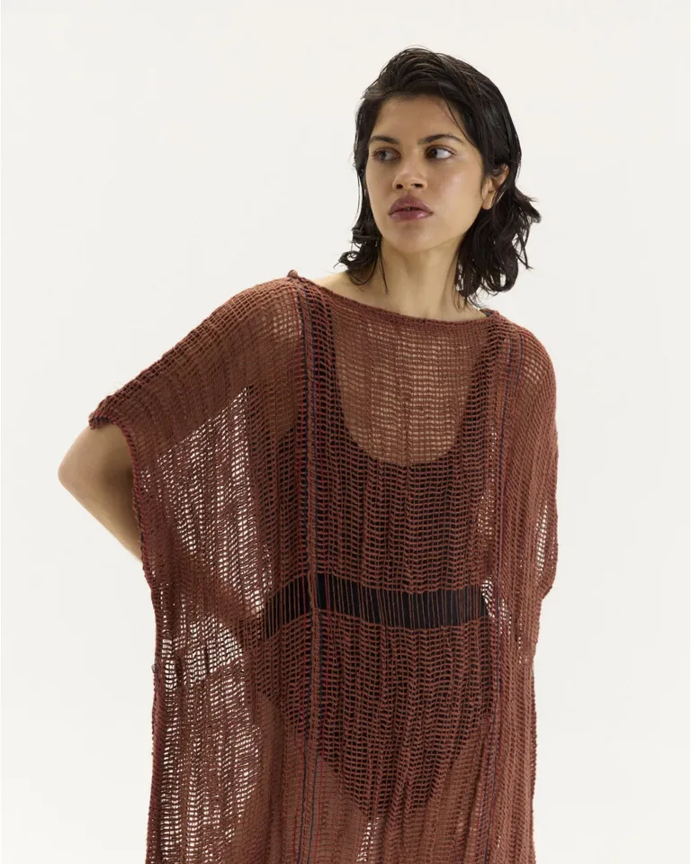 Vestido galapago largo de estilo relajado y diseño exclusivo de Blue Sheep en Vestidos para argentina