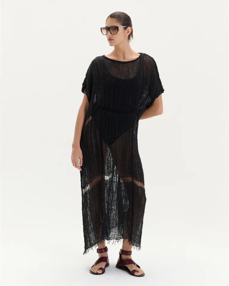 Vestido galapago largo de estilo relajado y diseño exclusivo de Blue Sheep en Vestidos para argentina