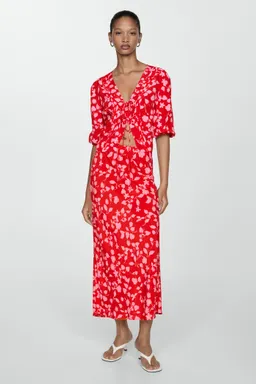 Blusa estampada con lazo de Mango en Blusas para argentina