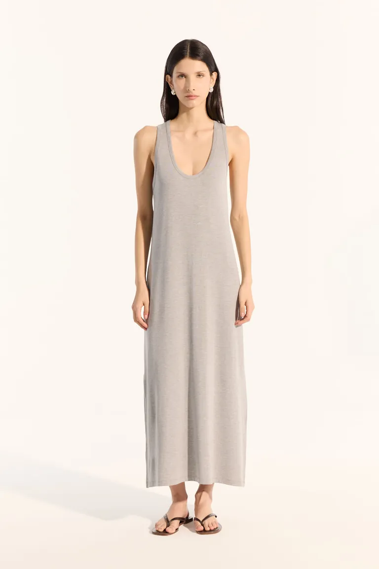 Vestido de punto sin mangas y largo hasta los tobillos con detalles de tajos laterales de Portsaid en Vestidos para argentina