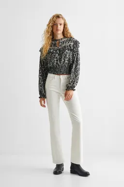 Pantalón recto micropana de Mango Teen en Pantalones para argentina