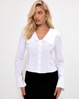Camisa entallada cuello grande de Musera en Camisas para argentina