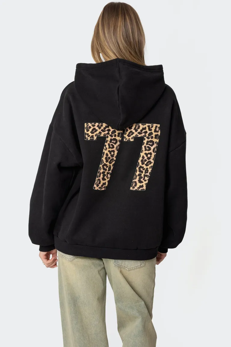 Buzo oversize leopard de Edikted en Buzos y Sweaters para argentina