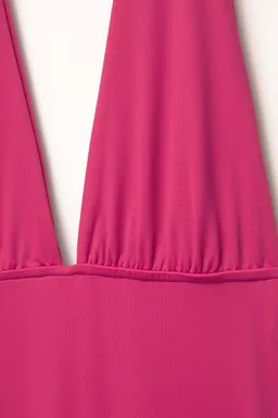 Vestido midi escote pico poliamida de Pull&Bear en Vestidos para argentina