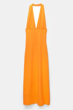 Vestido midi escote pico poliamida de Pull&Bear en Vestidos para argentina