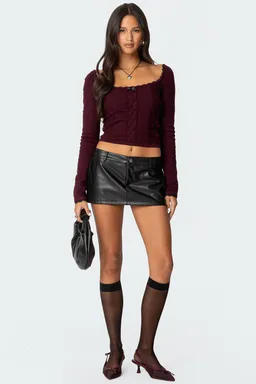 Top encaje trenzado ansley de Edikted en Buzos y Sweaters para argentina