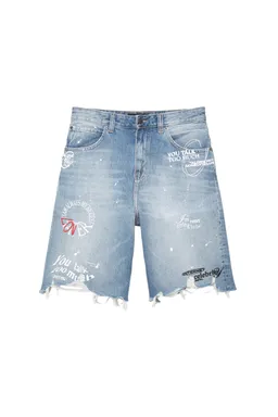 Bermuda vaquera estampada rotos de Pull&Bear en Bermudas y Shorts para argentina