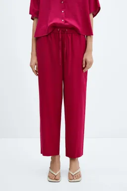Pantalón recto lino de Mango en Pantalones para argentina