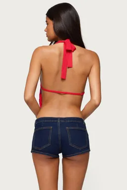 Top halter chifón cuentas de Edikted en Tops para argentina