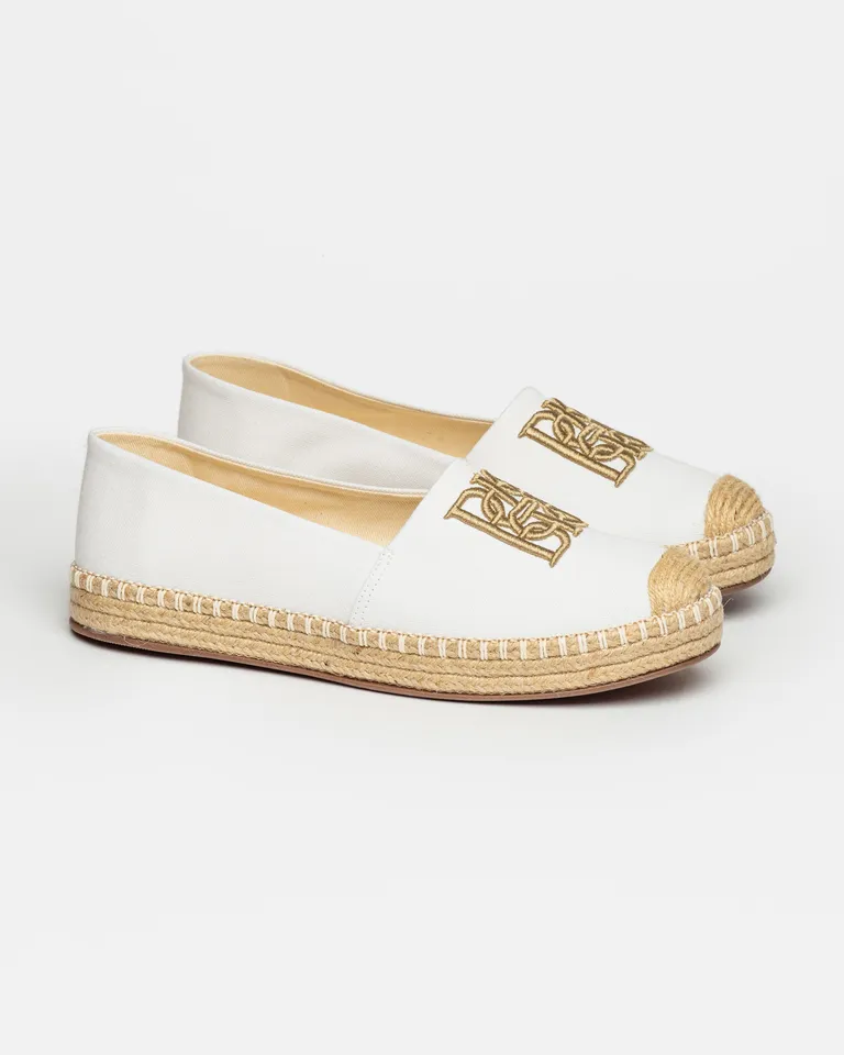 Alpargatas de textil con logo bordado - Diseño fresco y elegante de Prüne en Alpargatas para argentina