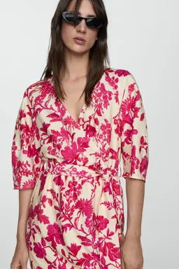 Vestido cruzado estampado floral de Mango en Vestidos para argentina