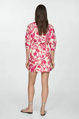 Vestido cruzado estampado floral de Mango en Vestidos para argentina