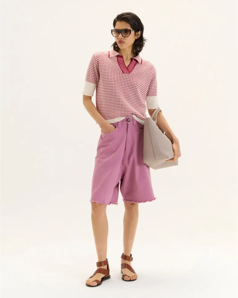 Bermuda felisa: Prenda jeanera de gabardina 100% algodón con diseño relajado y estilo urbano de Blue Sheep en Shorts para argentina